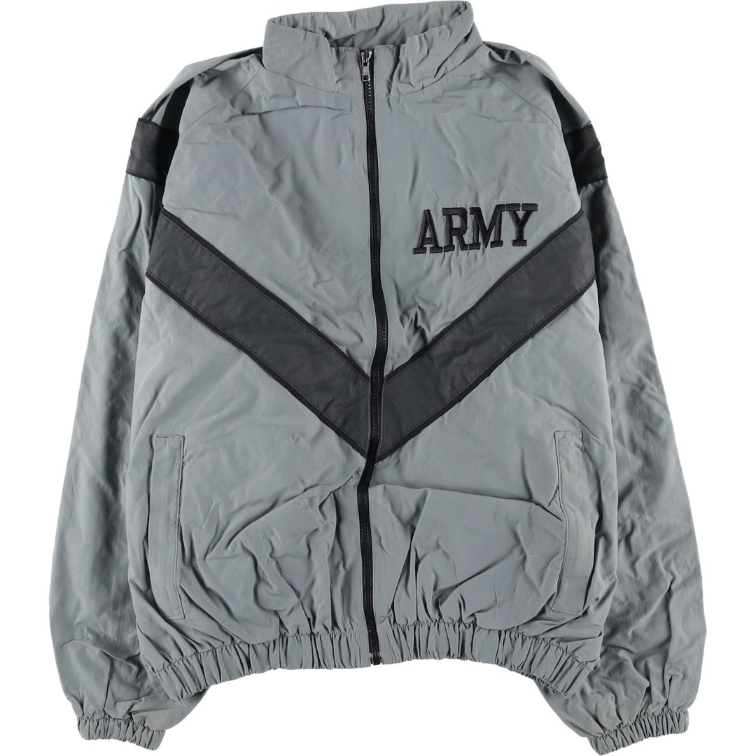 Authentic US Army PFU training jacket from the 2000s, made in the USA, medium regular, equivalent to men's size M. Nylon gray type Vintage Second Hand