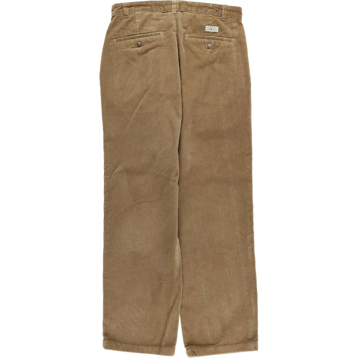 Ralph Lauren Polo Ralph Lauren Two-pleat Corduroy Pants Men's Size W30 cotton Beige type Vintage Second Hand