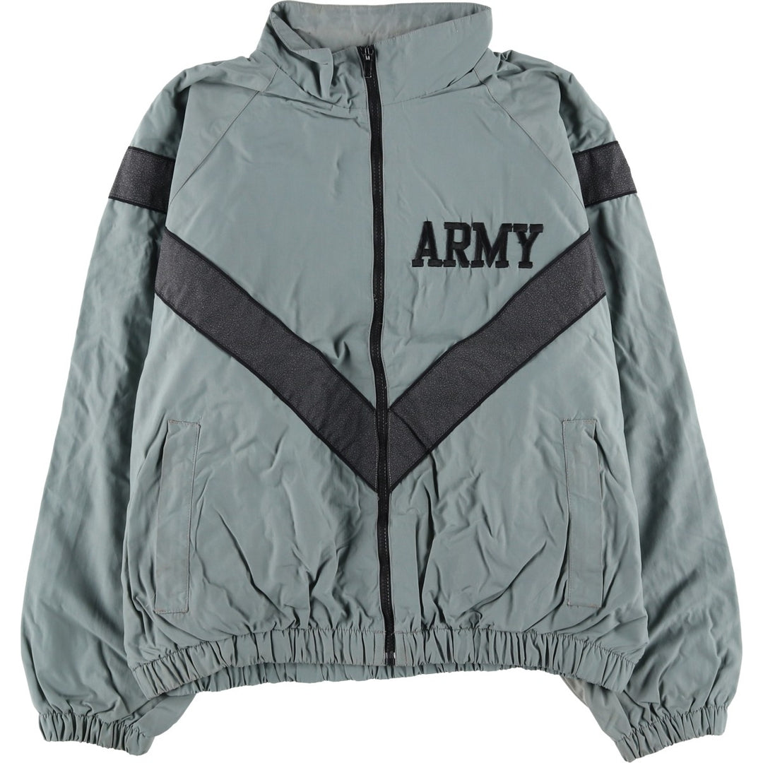 Authentic US Army PFU training jacket, nylon jacket, made in the USA, size LARGE/SHORT, men's size L (2000s) Nylon gray type Vintage Second Hand