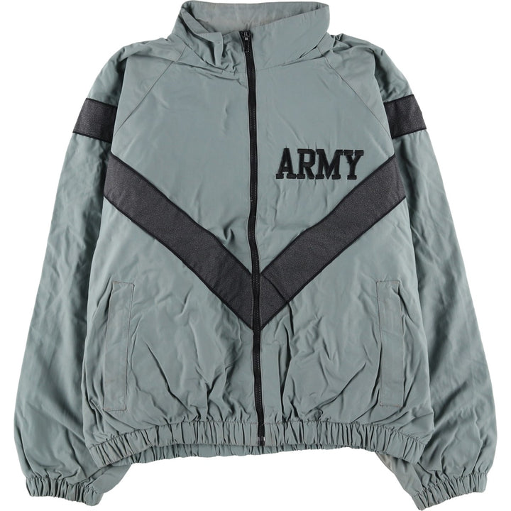 Authentic US Army PFU training jacket, nylon jacket, made in the USA, size LARGE/SHORT, men's size L (2000s) Nylon gray type Vintage Second Hand