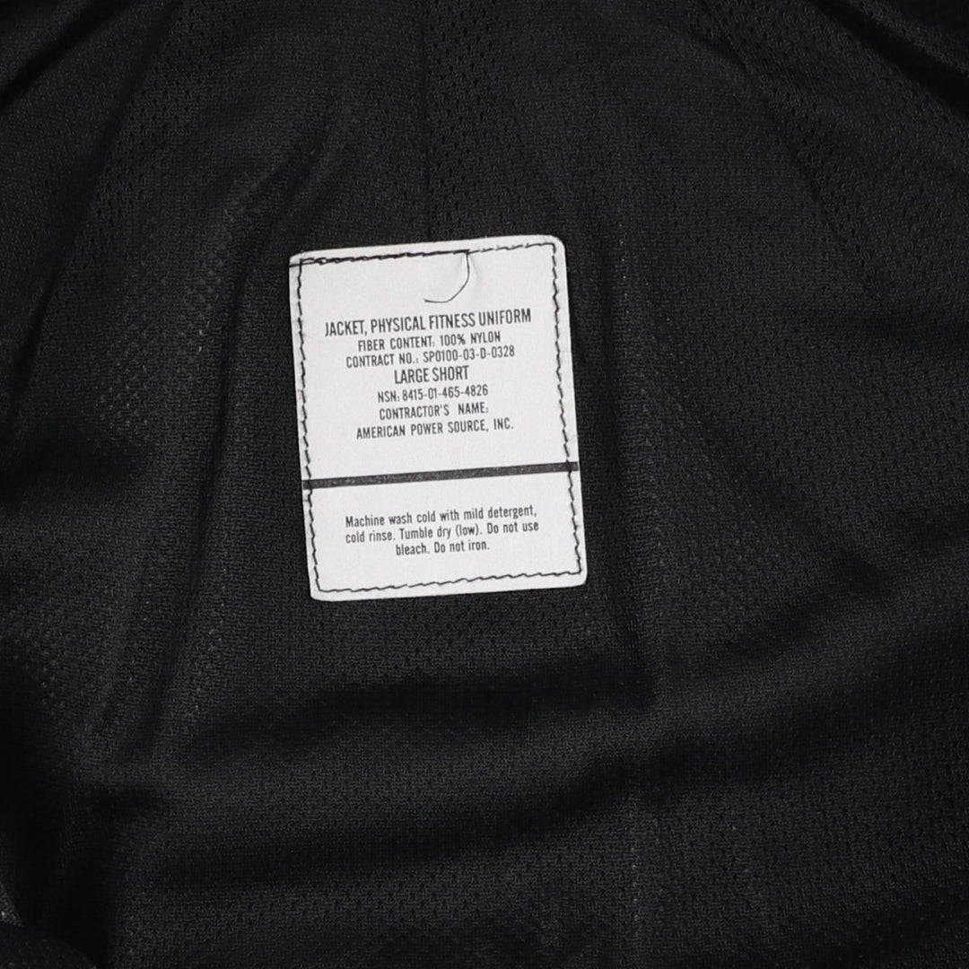Authentic US Army PFU training jacket, nylon jacket, made in the USA, size LARGE/SHORT, men's size L (2000s) Nylon gray type Vintage Second Hand