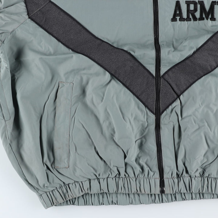 Authentic US Army PFU training jacket, nylon jacket, made in the USA, size LARGE/SHORT, men's size L (2000s) Nylon gray type Vintage Second Hand