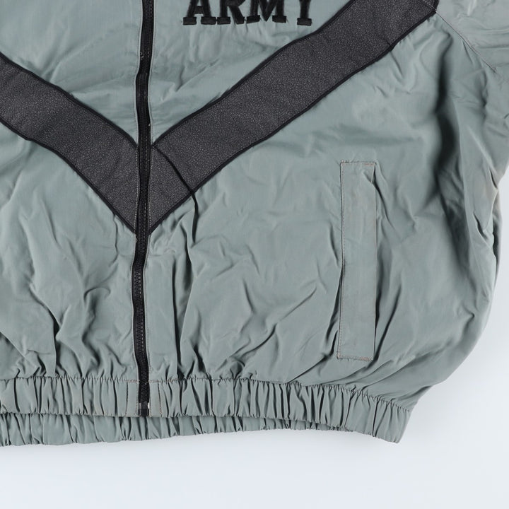 Authentic US Army PFU training jacket, nylon jacket, made in the USA, size LARGE/SHORT, men's size L (2000s) Nylon gray type Vintage Second Hand