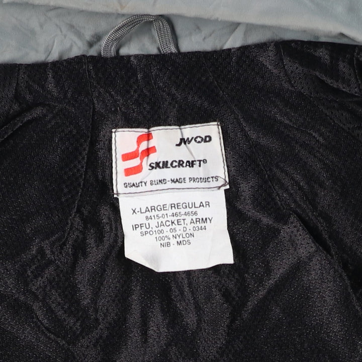 Authentic US Army Skilcraft IPFU Training Jacket, Made in USA, X-Large, from the 2000s Nylon gray type Vintage Second Hand