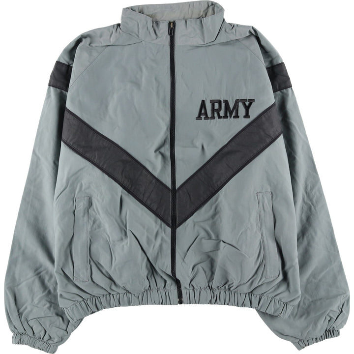 Authentic US Army PFU training jacket, nylon jacket, made in the USA, size LARGE/SHORT, men's size L (2000s) Nylon gray type Vintage Second Hand