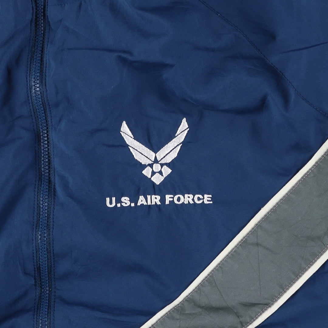 US Military USAIR FORCE PTU Training Jacket Windbreaker Small polyester navy blue type Vintage Second Hand