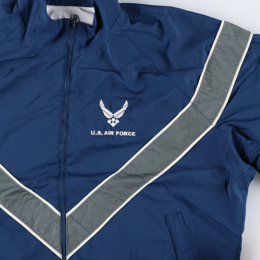 US Military USAIR FORCE PTU Training Jacket Windbreaker Small polyester navy blue type Vintage Second Hand