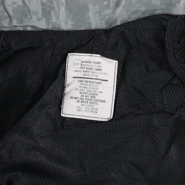 Genuine US Army IPFU Training Jacket, ACU Digital Camo Nylon Jacket, Made in USA, Medium Nylon gray type Vintage Second Hand