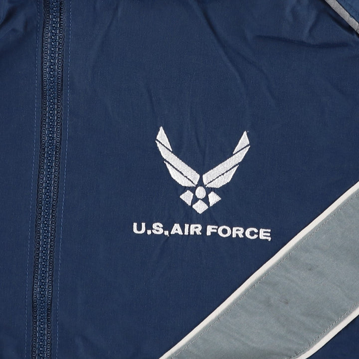 Genuine US military USAIR FORCE SKILCRAFT PTU training jacket, nylon jacket, made in USA, MEDIUM Nylon navy blue type Vintage Second Hand