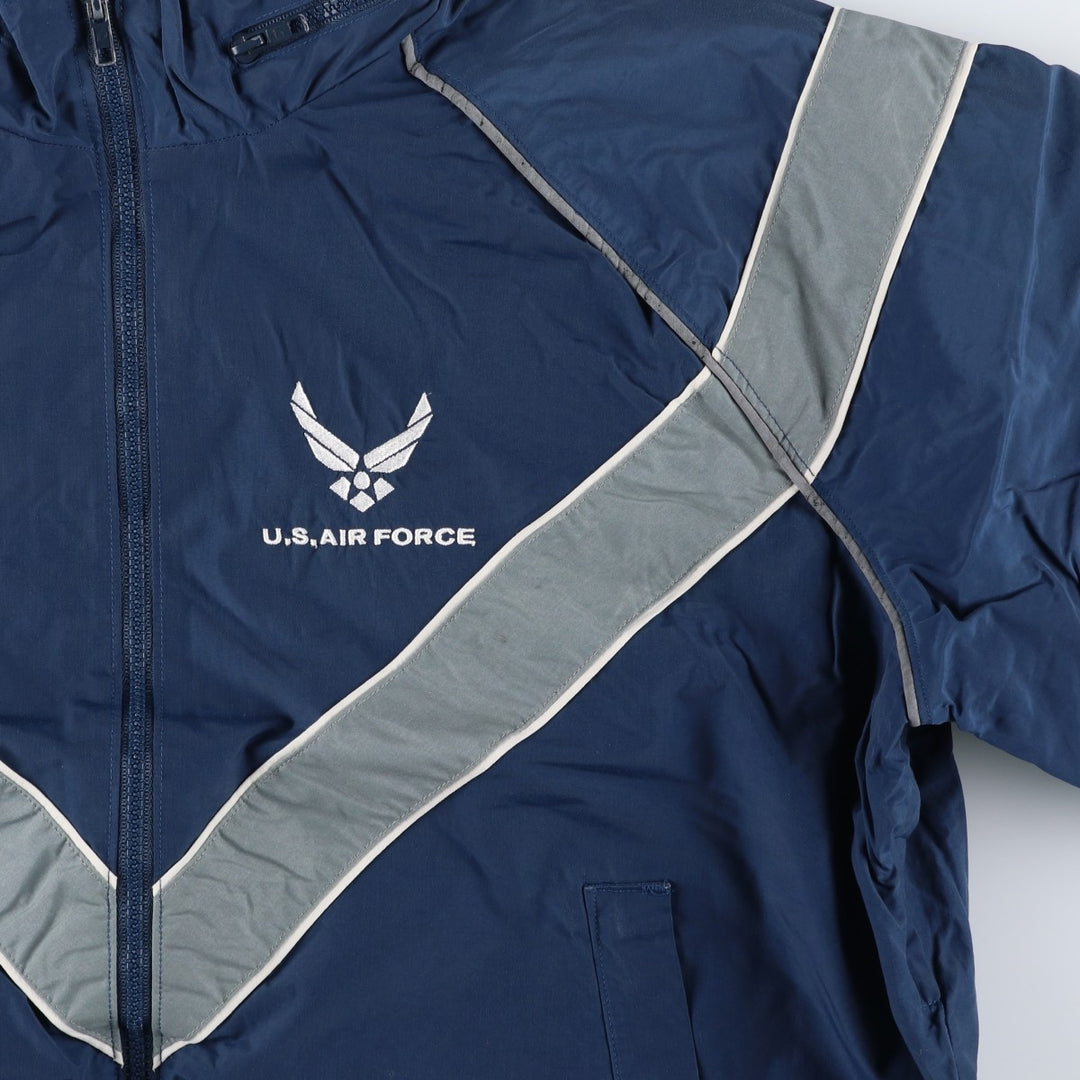 Genuine US military USAIR FORCE SKILCRAFT PTU training jacket, nylon jacket, made in USA, MEDIUM Nylon navy blue type Vintage Second Hand