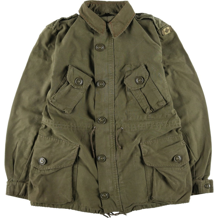 Vintage 1980'S Canadian Army MK2 Military Combat Jacket, Size 5 Regular Medium, Men's Size M unclear Khaki type Vintage Second Hand