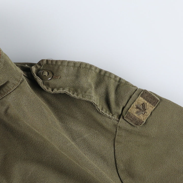 Vintage 1980'S Canadian Army MK2 Military Combat Jacket, Size 5 Regular Medium, Men's Size M unclear Khaki type Vintage Second Hand