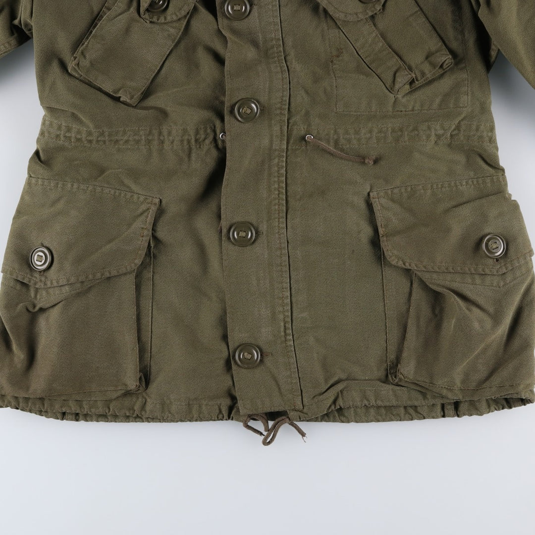 Vintage 1980'S Canadian Army MK2 Military Combat Jacket, Size 5 Regular Medium, Men's Size M unclear Khaki type Vintage Second Hand