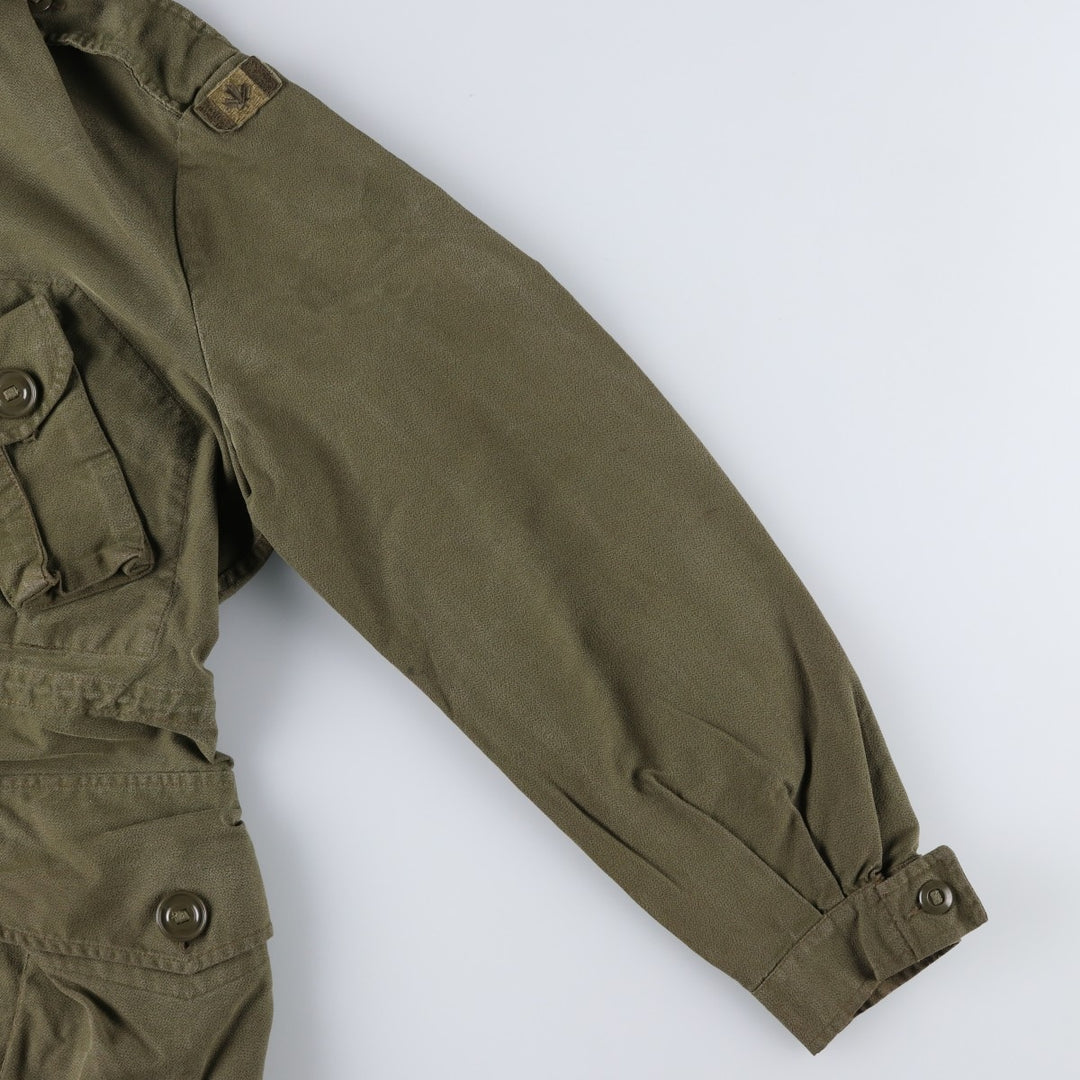 Vintage 1980'S Canadian Army MK2 Military Combat Jacket, Size 5 Regular Medium, Men's Size M unclear Khaki type Vintage Second Hand