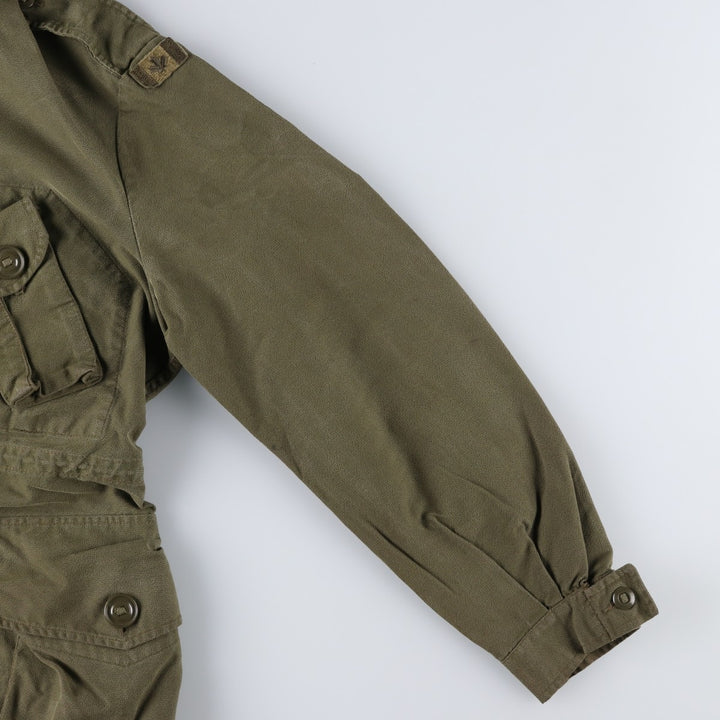 Vintage 1980'S Canadian Army MK2 Military Combat Jacket, Size 5 Regular Medium, Men's Size M unclear Khaki type Vintage Second Hand