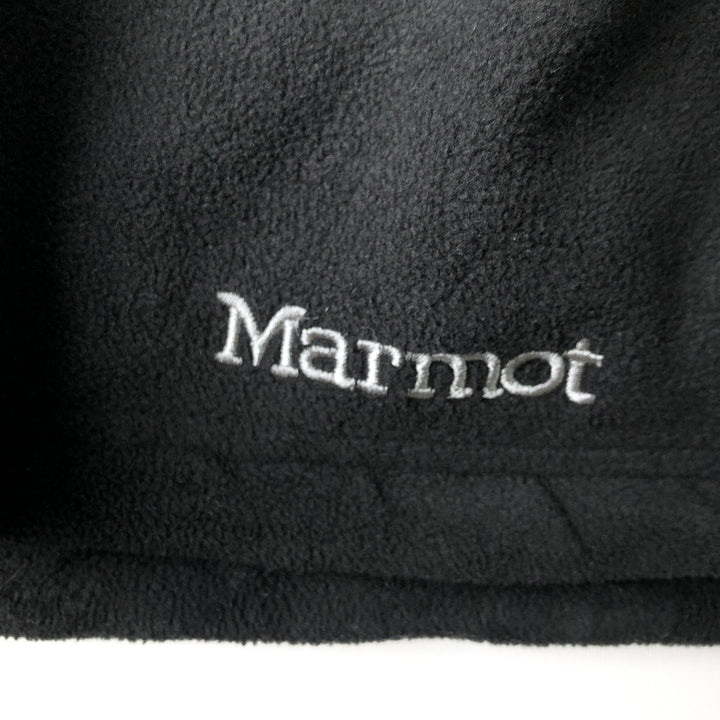 2000'S Marmot fleece jacket, men's size XL polyester black type Vintage Second Hand