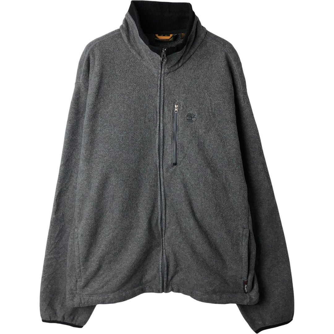 Vintage 90s-00'S Timberland fleece jacket, men's size XL polyester gray type Vintage Second Hand