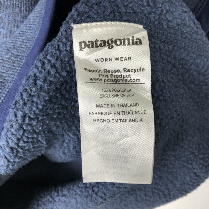 Patagonia Better Sweater Pullover 25617FA18 Half-Zip Fleece Pullover, Men's XL (approx.) polyester navy blue type Vintage Second Hand