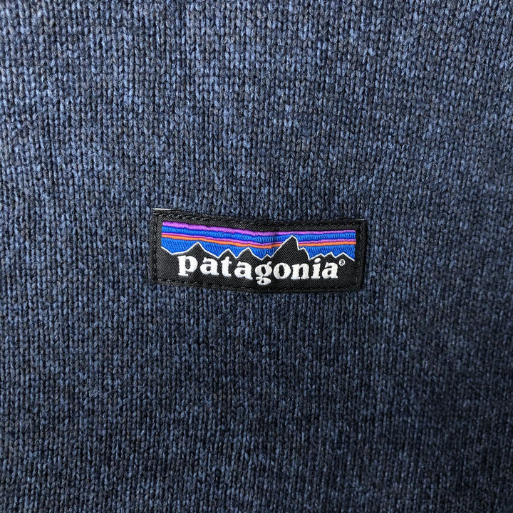 Patagonia Better Sweater Pullover 25617FA18 Half-Zip Fleece Pullover, Men's XL (approx.) polyester navy blue type Vintage Second Hand