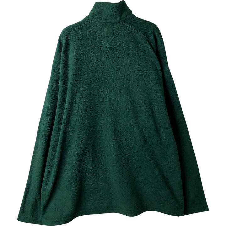 90s-00'S Patagonia Half-Snap Fleece Top, Made in USA, Men's Size L polyester green type Vintage Second Hand