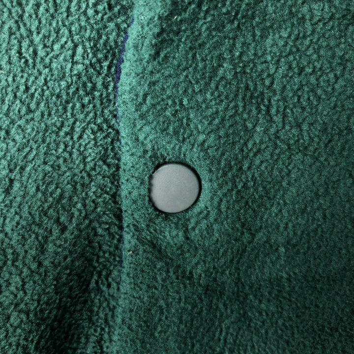 90s-00'S Patagonia Half-Snap Fleece Top, Made in USA, Men's Size L polyester green type Vintage Second Hand