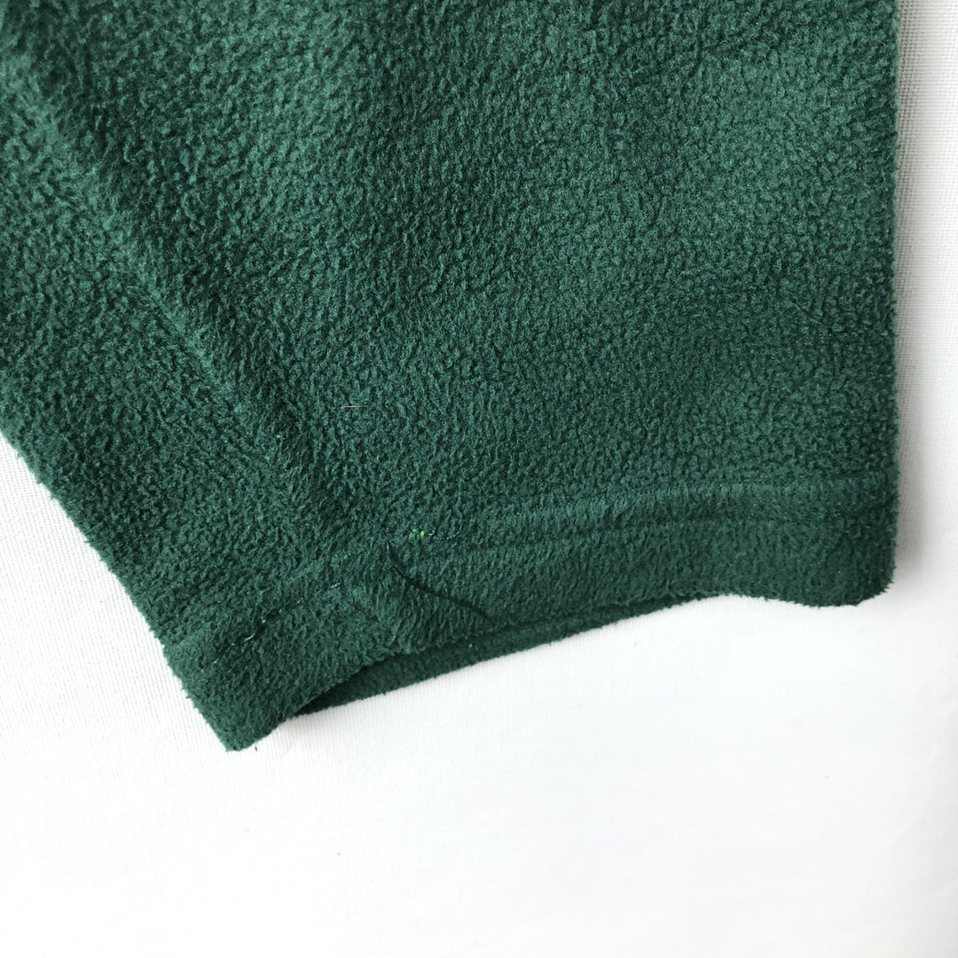 90s-00'S Patagonia Half-Snap Fleece Top, Made in USA, Men's Size L polyester green type Vintage Second Hand