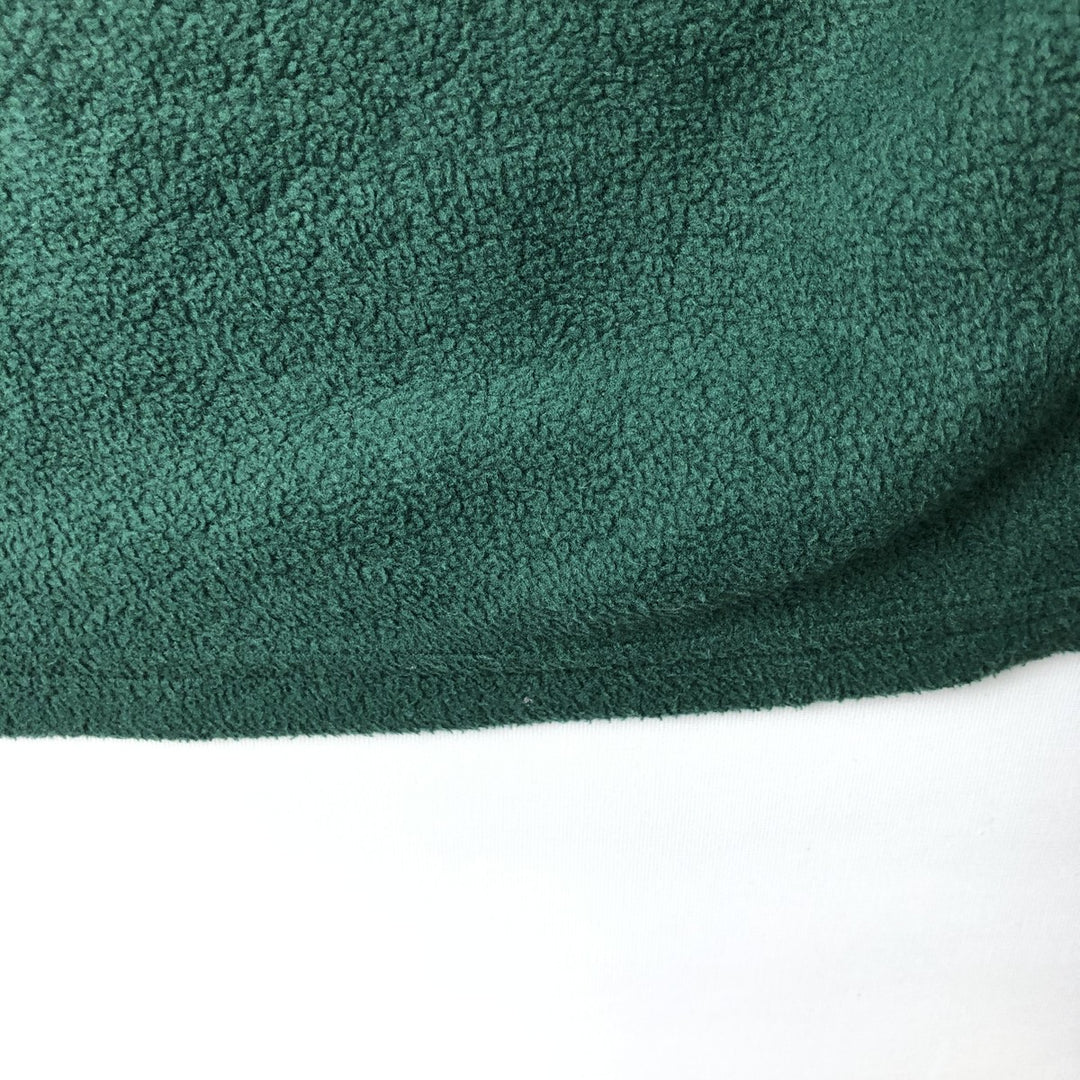 90s-00'S Patagonia Half-Snap Fleece Top, Made in USA, Men's Size L polyester green type Vintage Second Hand