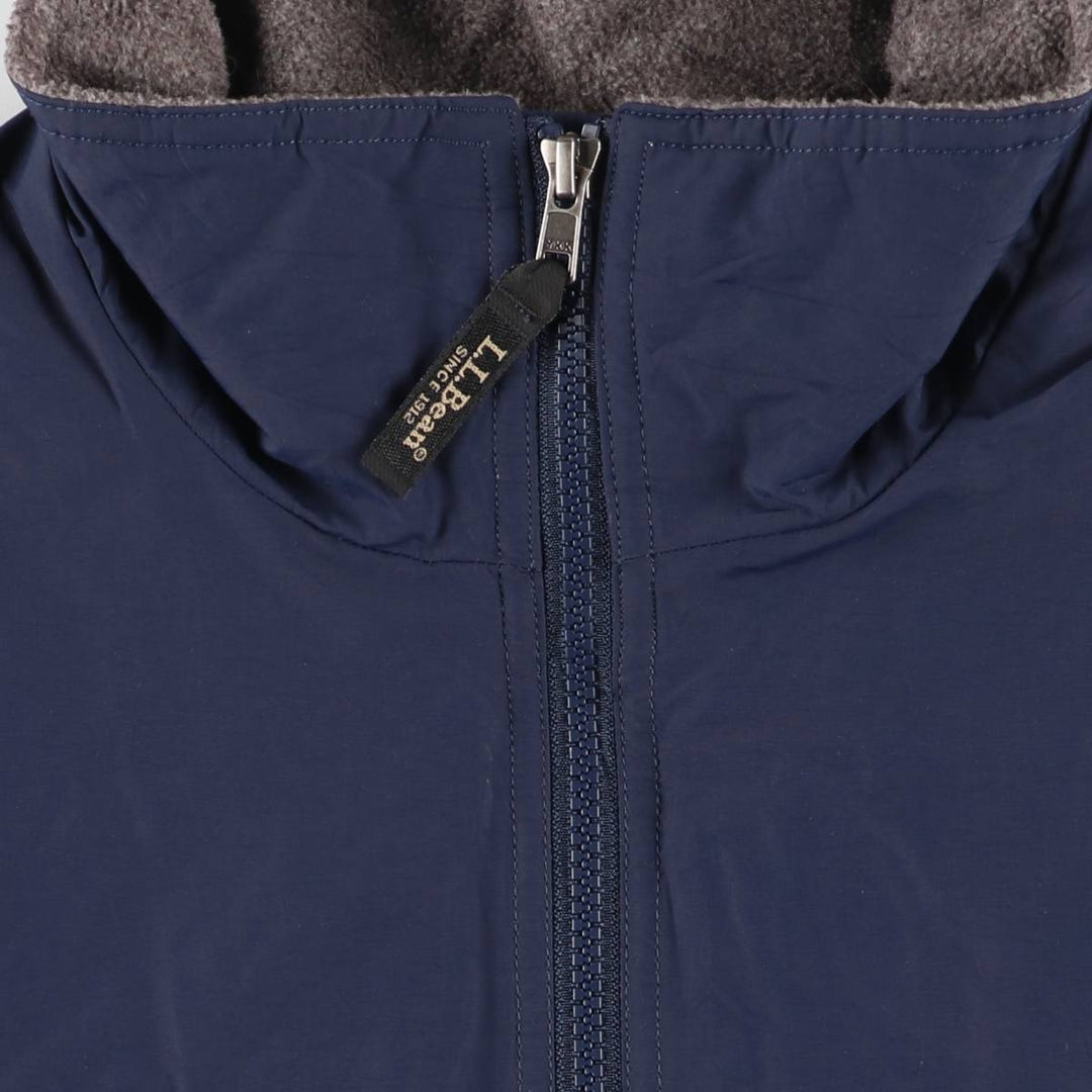 90s-00'S LL Bean Padded Mountain Jacket, Shell Jacket, Puffer Jacket, Men's Size L, Vintage Nylon navy blue type Vintage Second Hand