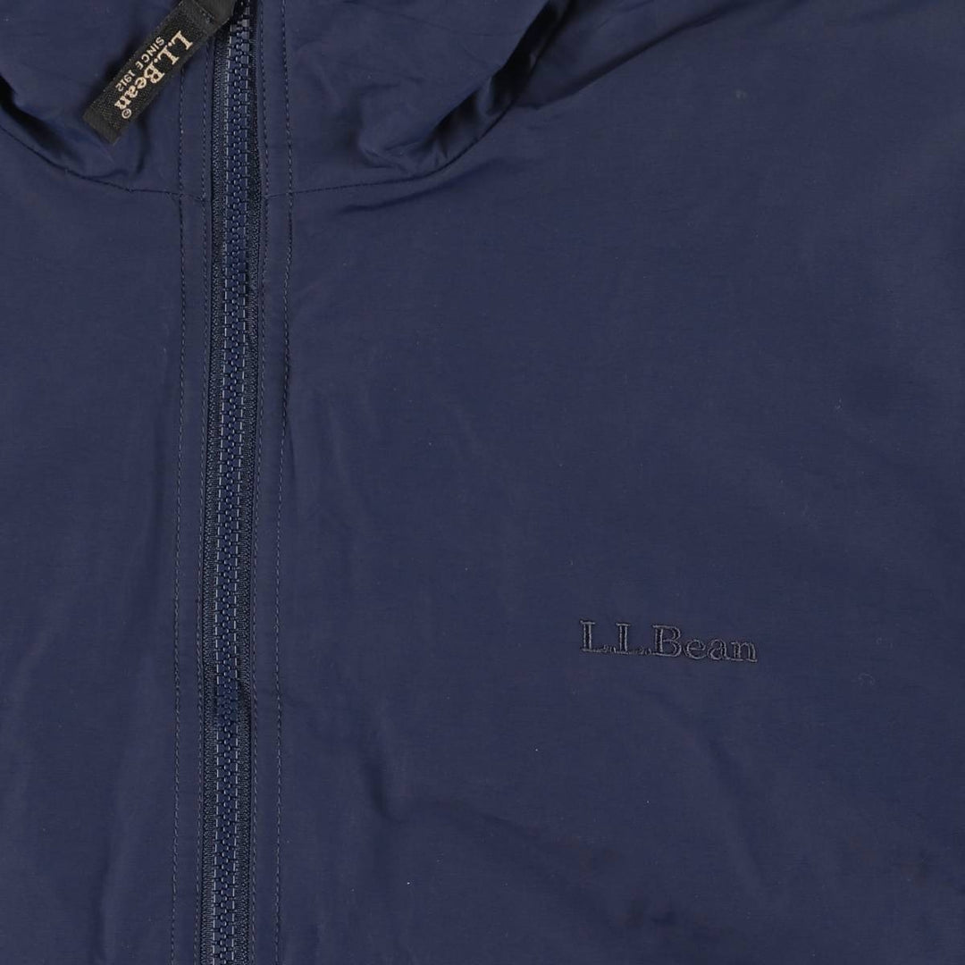 90s-00'S LL Bean Padded Mountain Jacket, Shell Jacket, Puffer Jacket, Men's Size L, Vintage Nylon navy blue type Vintage Second Hand