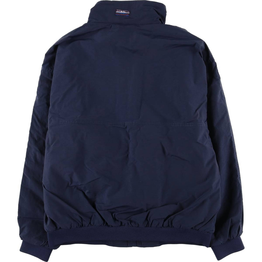 90'S White Sierra Padded Mountain Jacket, Shell Jacket, Puffer Jacket, Men's XL, Vintage Nylon navy blue type Vintage Second Hand