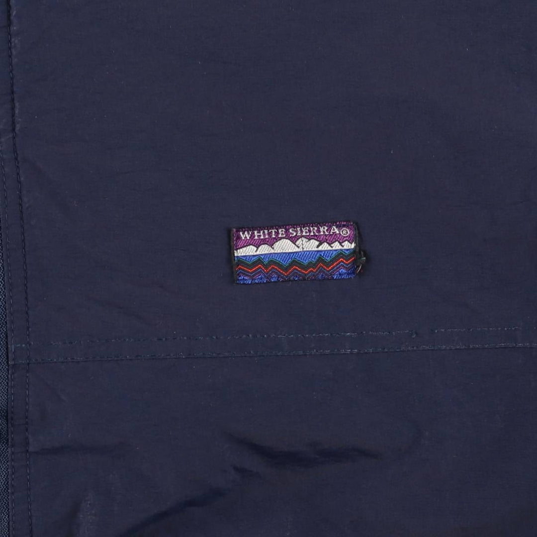 90'S White Sierra Padded Mountain Jacket, Shell Jacket, Puffer Jacket, Men's XL, Vintage Nylon navy blue type Vintage Second Hand