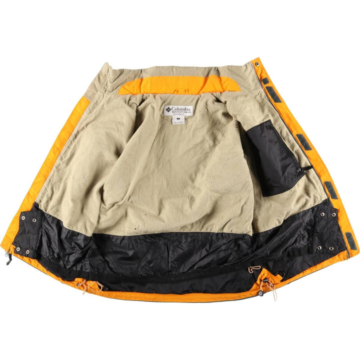 90s-00'S Vintage Columbia Convert Mountain Jacket, Shell Jacket, Men's Size Medium Nylon Khaki type sage green Vintage Second Hand
