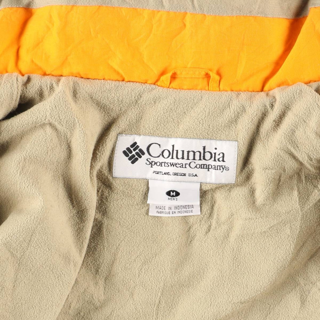 90s-00'S Vintage Columbia Convert Mountain Jacket, Shell Jacket, Men's Size Medium Nylon Khaki type sage green Vintage Second Hand