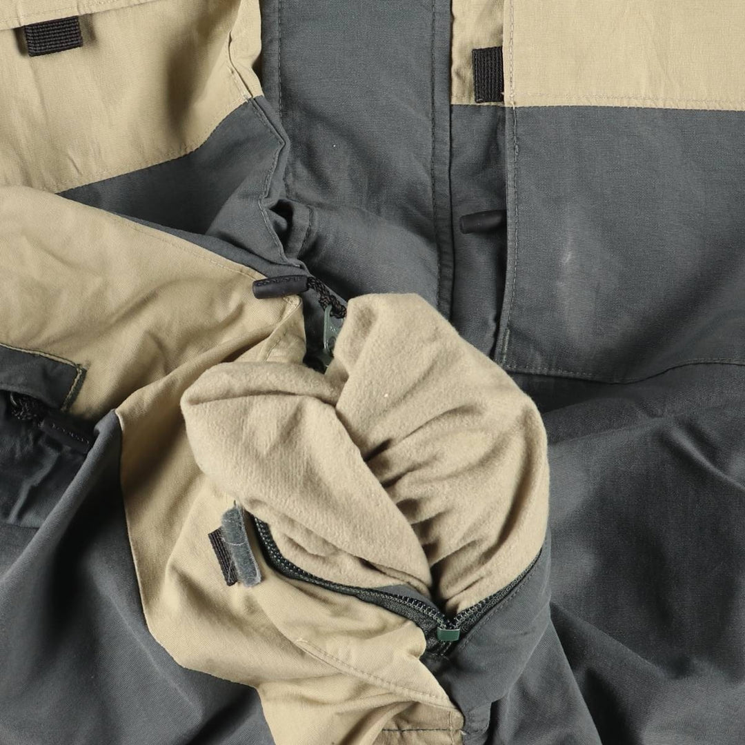 90s-00'S Vintage Columbia Convert Mountain Jacket, Shell Jacket, Men's Size Medium Nylon Khaki type sage green Vintage Second Hand