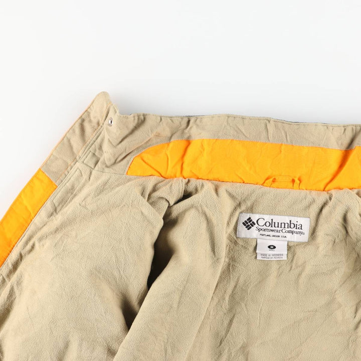 90s-00'S Vintage Columbia Convert Mountain Jacket, Shell Jacket, Men's Size Medium Nylon Khaki type sage green Vintage Second Hand