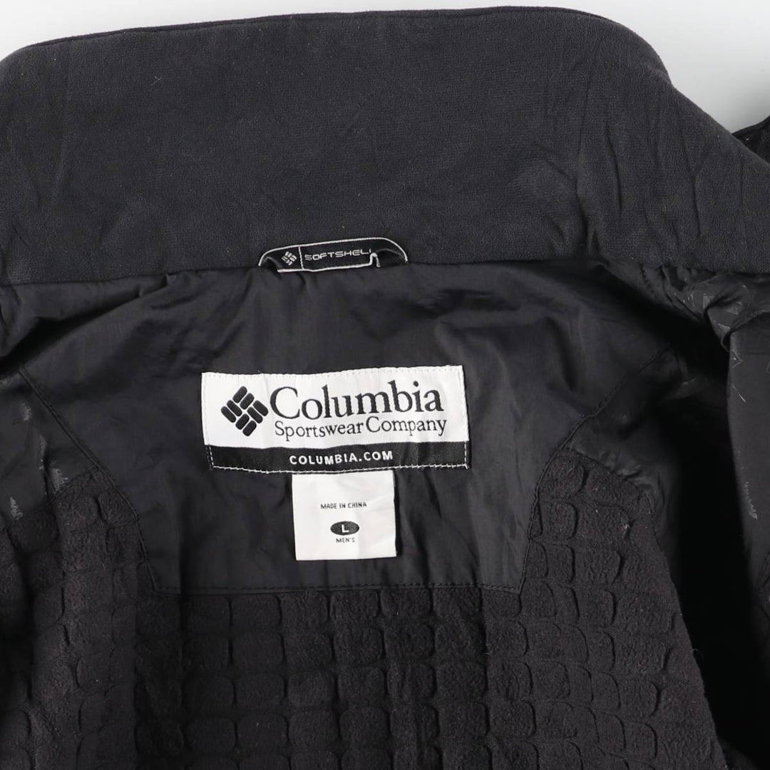 2000'S Columbia padded softshell jacket, men's size L polyester black type Vintage Second Hand