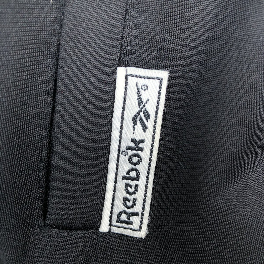 90'S Reebok Back Logo Jersey Track Jacket, Men's Size L, Vintage polyester black type Vintage Second Hand