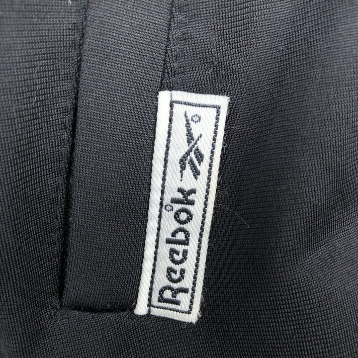 90'S Reebok Back Logo Jersey Track Jacket, Men's Size L, Vintage polyester black type Vintage Second Hand