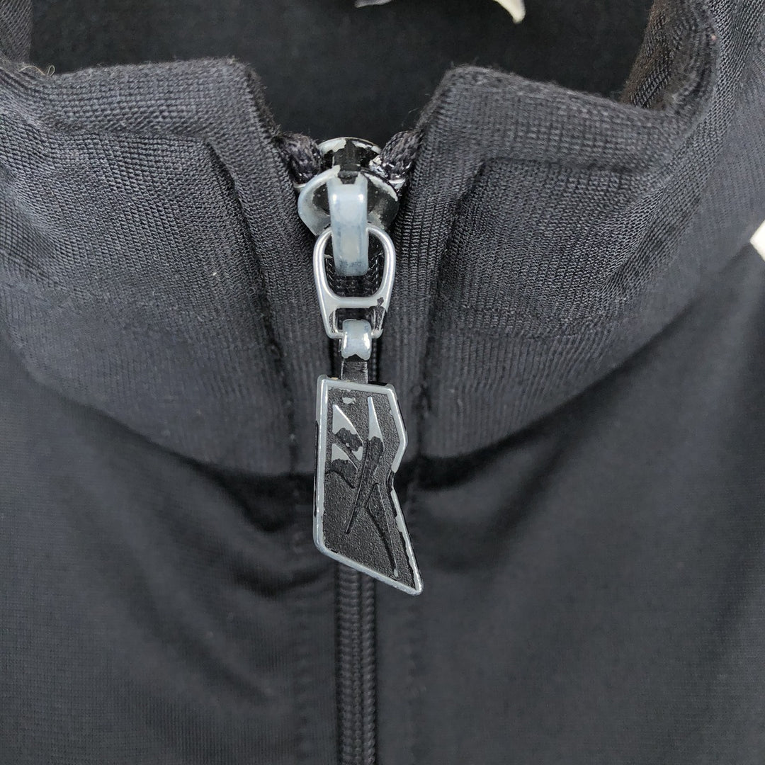 90'S Reebok Back Logo Jersey Track Jacket, Men's Size L, Vintage polyester black type Vintage Second Hand