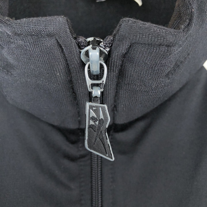 90'S Reebok Back Logo Jersey Track Jacket, Men's Size L, Vintage polyester black type Vintage Second Hand