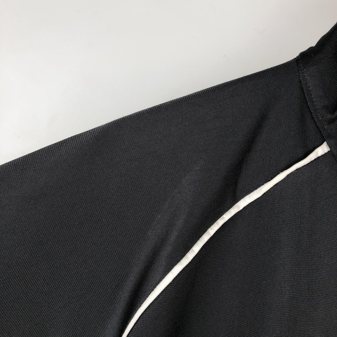 90'S Reebok Back Logo Jersey Track Jacket, Men's Size L, Vintage polyester black type Vintage Second Hand