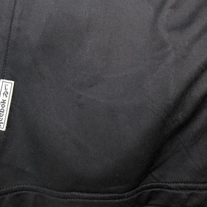 90'S Reebok Back Logo Jersey Track Jacket, Men's Size L, Vintage polyester black type Vintage Second Hand