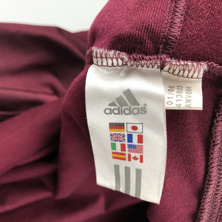 2000'S Adidas Striped Jersey Track Jacket, Men's Size XL polyester wine-red Vintage Second Hand