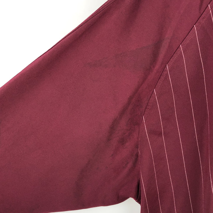 2000'S Adidas Striped Jersey Track Jacket, Men's Size XL polyester wine-red Vintage Second Hand