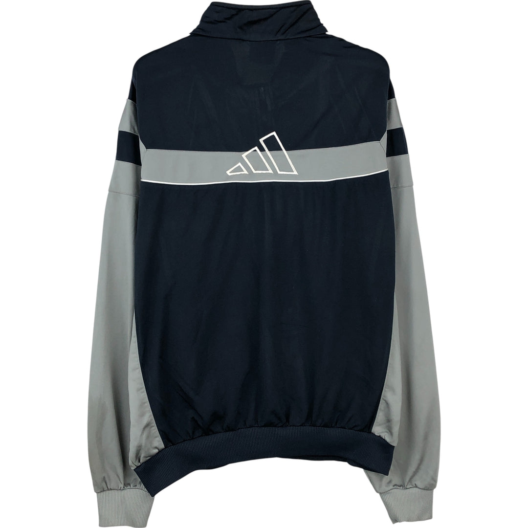 00'S adidas back logo jersey track jacket men's size L polyester navy blue type Vintage Second Hand
