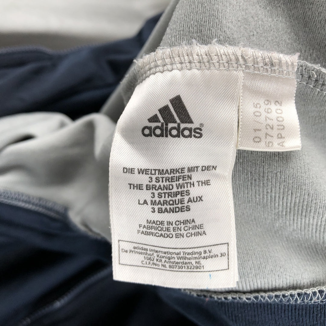 00'S adidas back logo jersey track jacket men's size L polyester navy blue type Vintage Second Hand