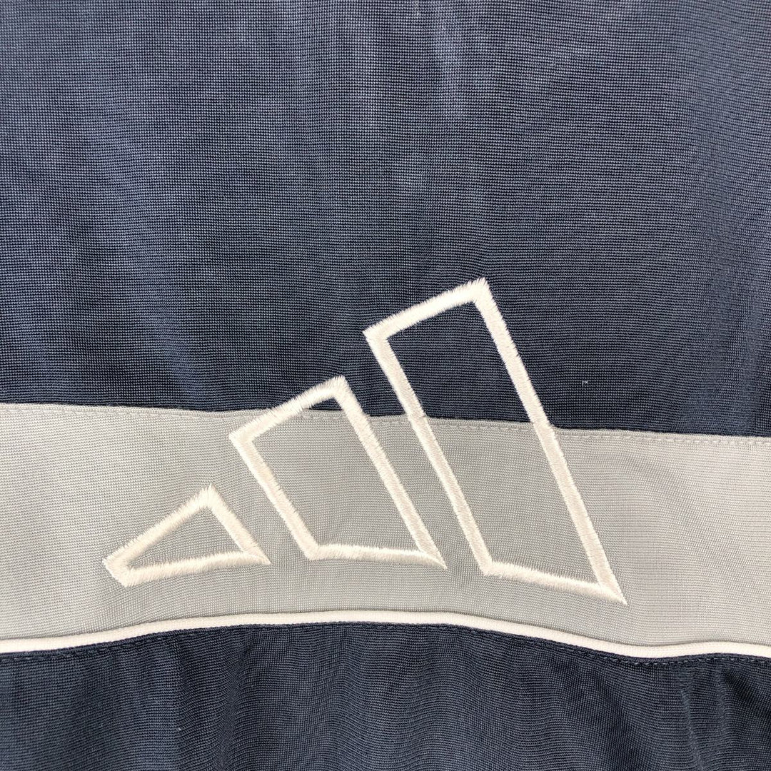 00'S adidas back logo jersey track jacket men's size L polyester navy blue type Vintage Second Hand