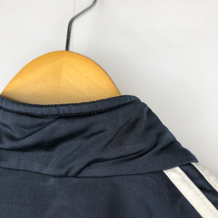 00'S adidas back logo jersey track jacket men's size L polyester navy blue type Vintage Second Hand