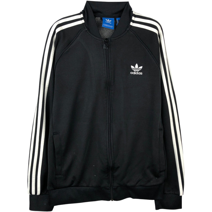 Adidas Originals Jersey Track Jacket Men's Size L recycled polyester black type Vintage Second Hand