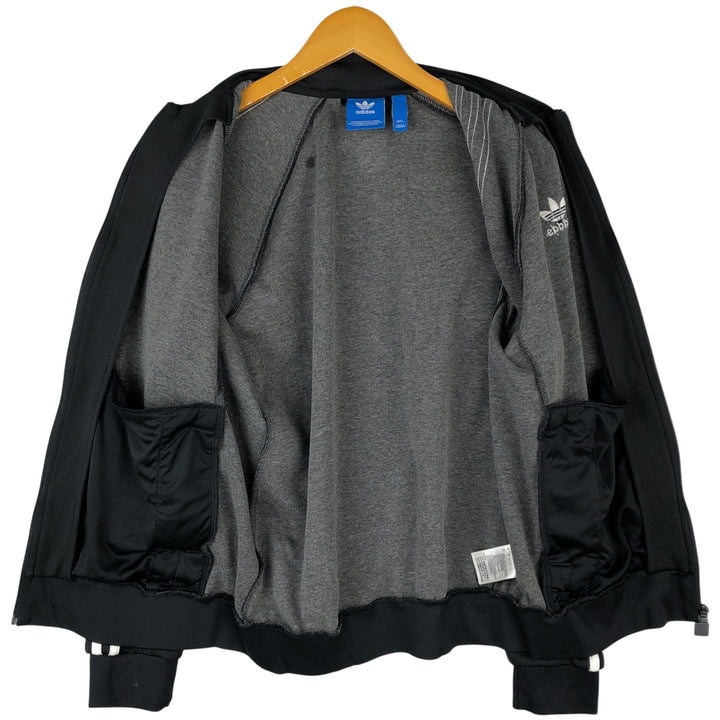 Adidas Originals Jersey Track Jacket Men's Size L recycled polyester black type Vintage Second Hand